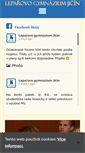 Mobile Screenshot of gymjc.cz